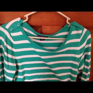 Stripped maternity sweater