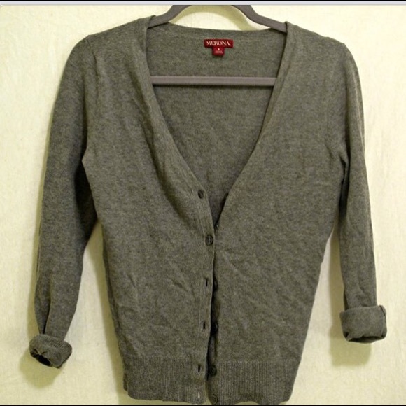 Basic grey cardigan