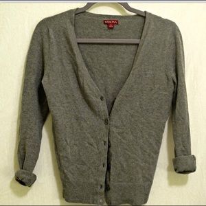 Basic grey cardigan