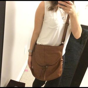 Andrew marc leather brown handbag