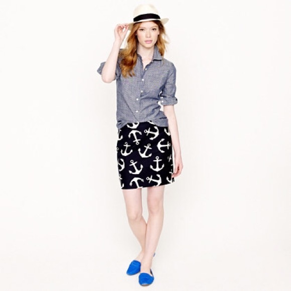 Jcrew nautical skirt
