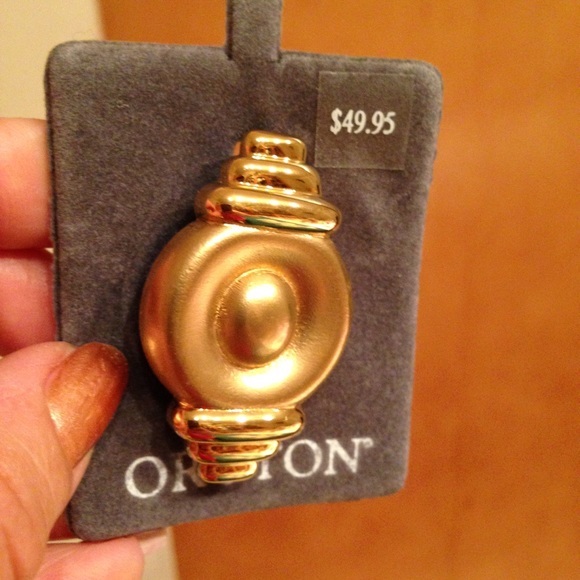 Pin and earrings
