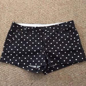Polka dot shorts..