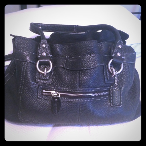 Authentic Coach Pebbled Leather handbag