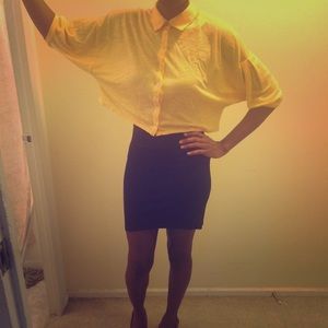 Urban outfitters Yellow crop top