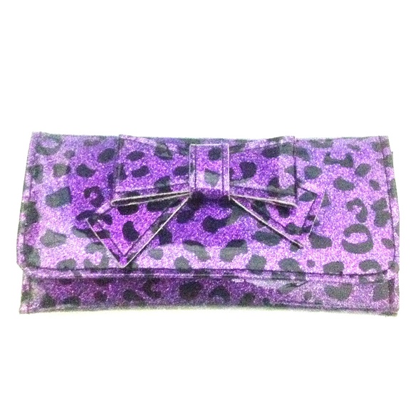 Glitter purple wallet