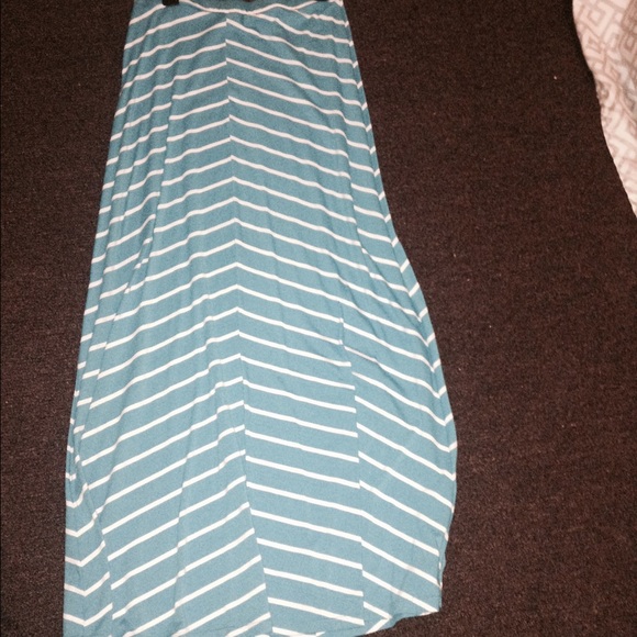 Blue maxi skirt