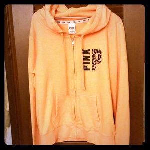 PINK Victoria's Secret Orange Hoodie