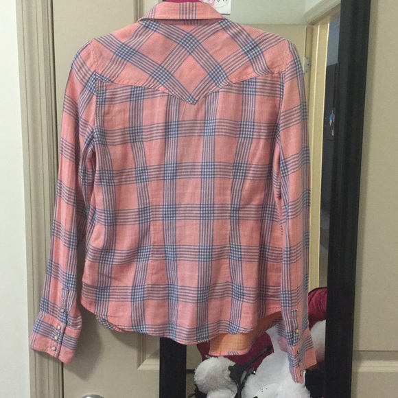 Peach Button Down - Picture 2 of 2