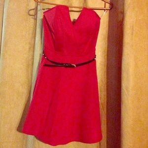 NWT Red Bebe dress, XSmall with belt