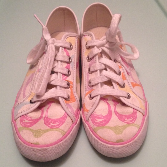 Authentic Pastel Coach Sneakers - Picture 2 of 3