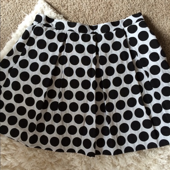French connection polka dot skirt