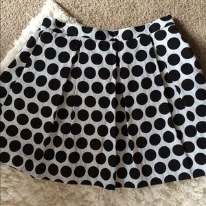 French connection polka dot skirt