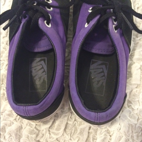 😻Black and Purple Vans😻 - Picture 3 of 4