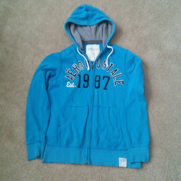 Mens blue hoodie