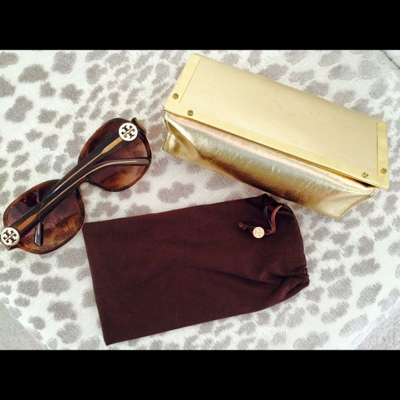 Tory Burch logo sunglasses