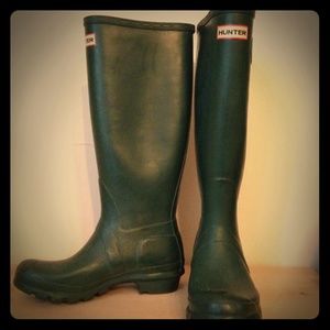 Green hunter wellies - rain boots
