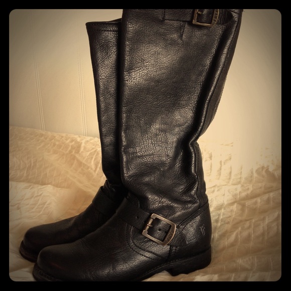 Frye veronica tall black boots