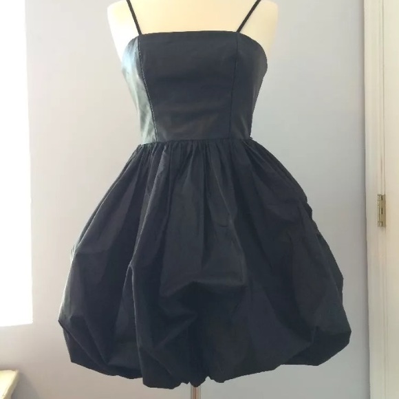 💔SOLD💔 ALICE + OLIVIA Black Dress Leather