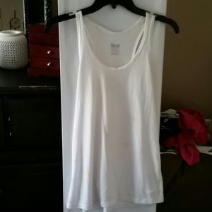 White nike fit tank top