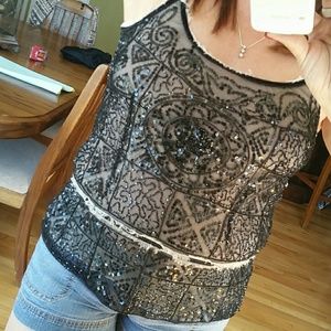 Beautiful Bebe beaded top