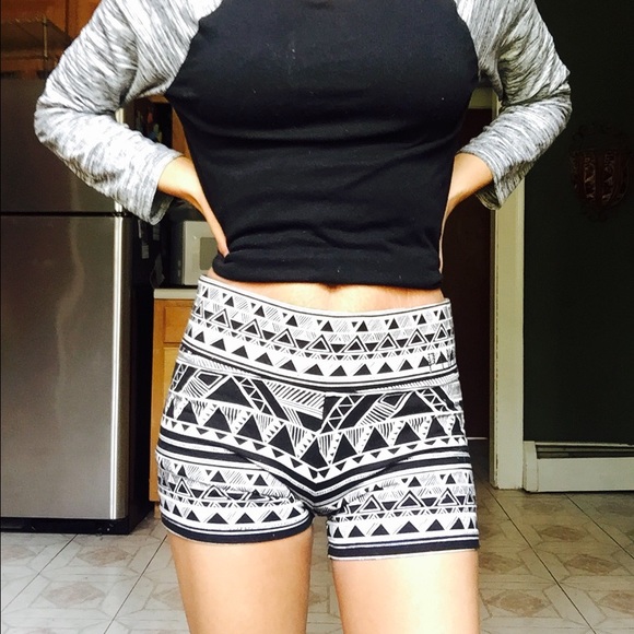 PINK tribal yoga shorts