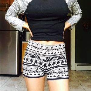 PINK tribal yoga shorts