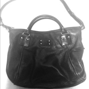 Black Leather Kate Spade Handbag - Like New!