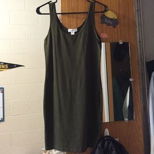 Olive body con dress also on Ⓜ️