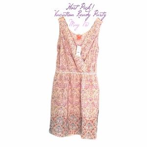HP!! 100% Silk Summer Print Dress