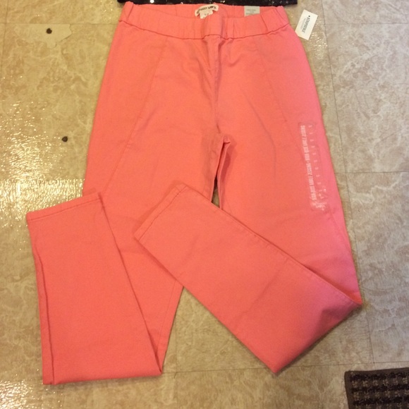 Pink/coral Bethany Mota high rise ankle jegging - Picture 2 of 3