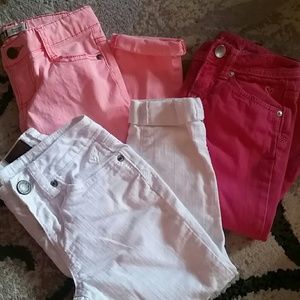 3 pair GIRLS capri pants