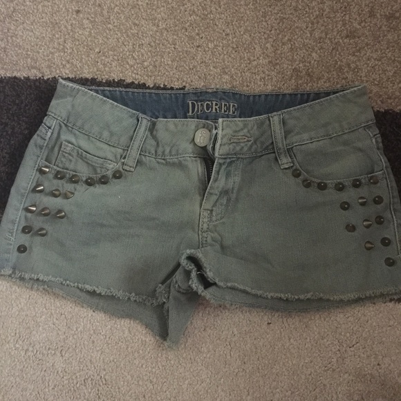 Decree Greenish colored shorts