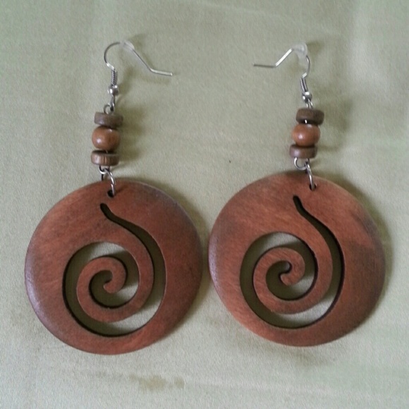 Wooden earrings