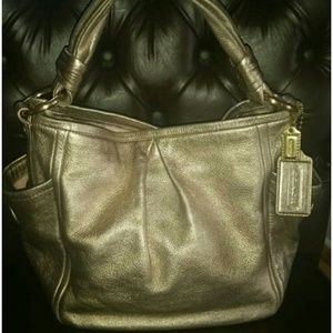 Coach Parker Rosegold leather handbag