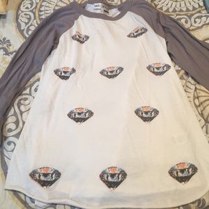 Wild Fox  diamond baseball tee