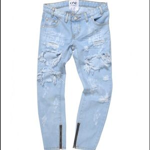 One Teaspoon Thrashed Freebird Jeans -Saint
