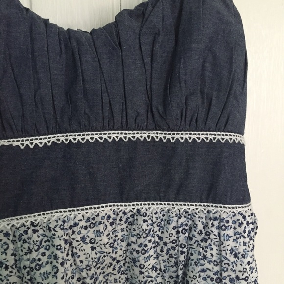 Speechless Blue and White Flower Dress • - Picture 2 of 4