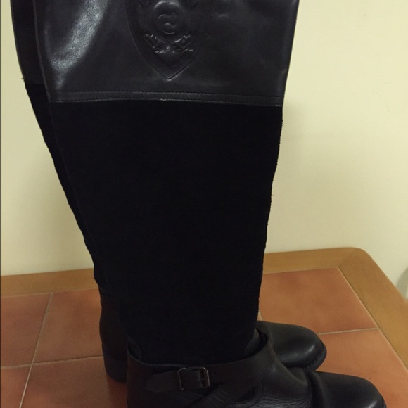 ALDO Black Suede & Leather Boots