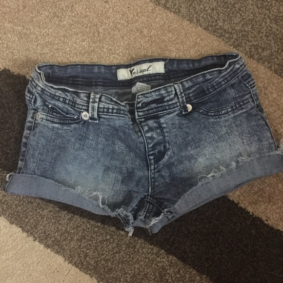 Wet Seal Jean shorts with folded ends