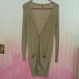 Free people green cardigan Small Nasty gal