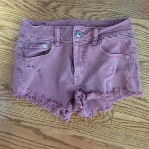 dust pink shorts