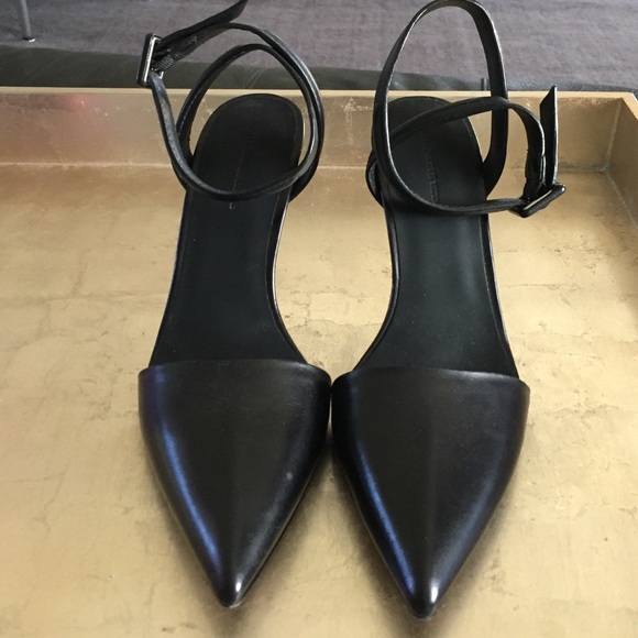 Alexander Wang Lovisa Black Leather Pumps