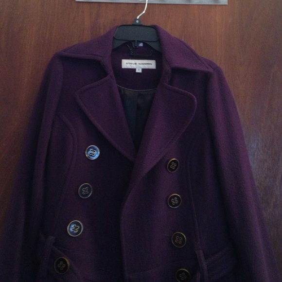 Steve Madden purple peacoat!
