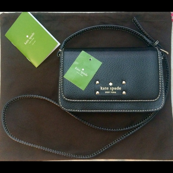 NWT Kate Spade Wellesley black cross body bag