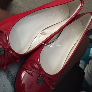 Red ballet flats