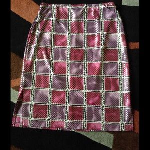 CHARLOTTE RUSSE....Multi color shiny sequins skirt