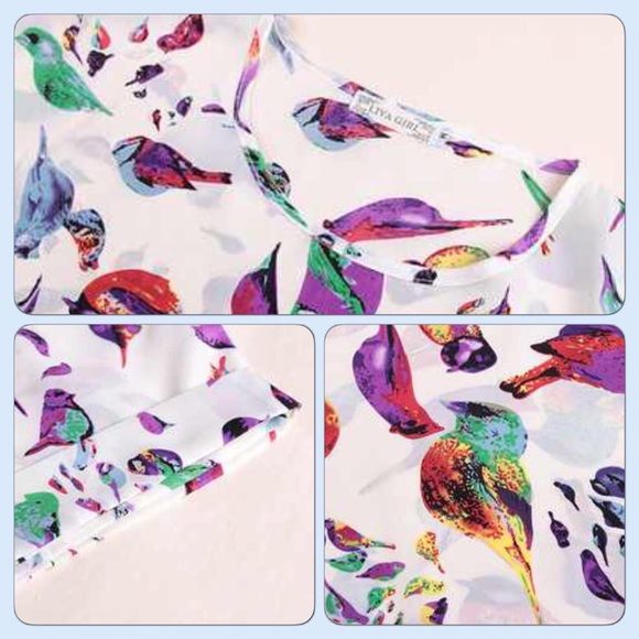 Colorful Birdy Top - Picture 2 of 4