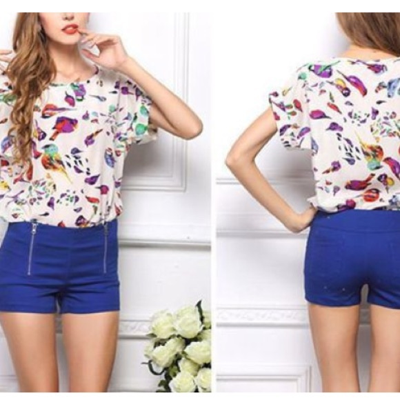 Colorful Birdy Top - Picture 3 of 4