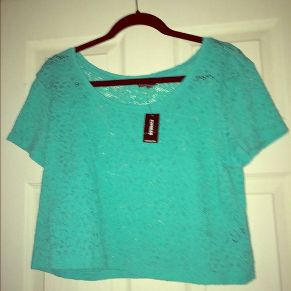 Express Lace Crop Top NWT!